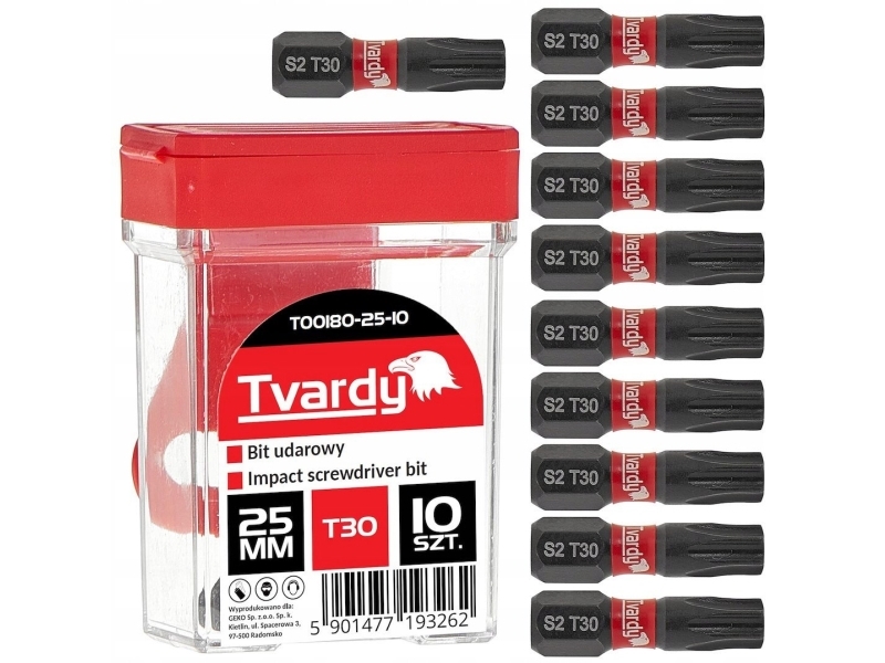 Tvardy T30 Slagbor 25 Mm S2 – Box (10/100/1200)