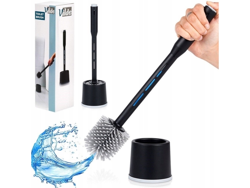 Tualeto šepetys su laikikliu ir skysčio dozatoriumi Vilde 40 cm