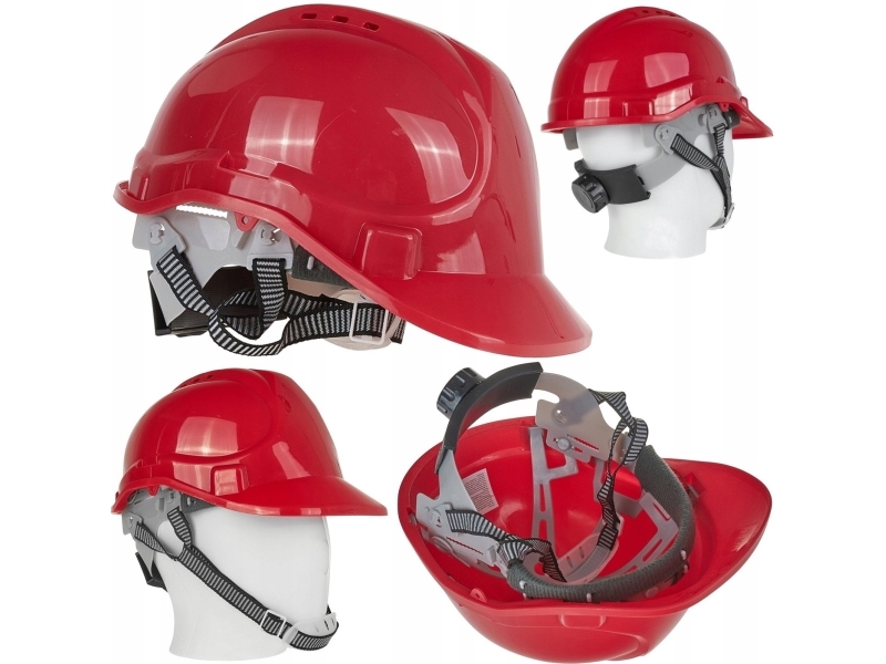 Schutzbauhelm Bhp Verstellbar – Rot (50)