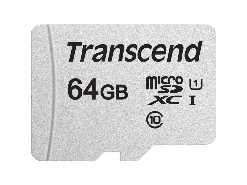 Transcend 300S - Flash-Speicherkarte (Adapter Enthalten) - 64 Gb - Uhs-I U1 / Class10 - Microsdxc Uhs-I