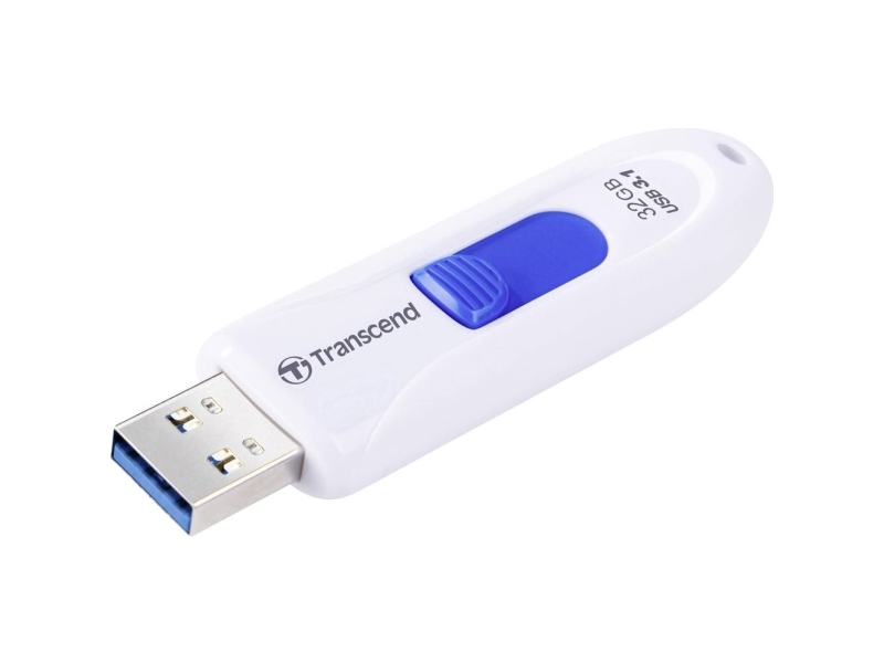 Transcend JetFlash 790 32GB, 32 GB, USB A-tyyppi, 3.2 Gen 1 (3.1 Gen 1), Liuku, 4,9 g, Valkoinen