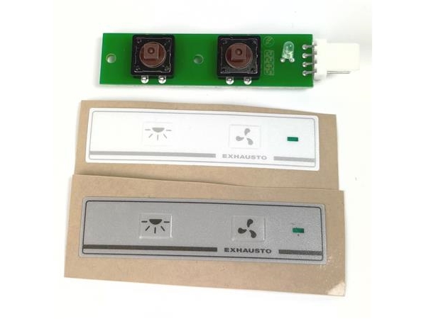 EXHAUSTO Reservedelskit, tastaturprint for emhætte ESL125AE + ESL125AER + ESL145AE + ESL145AER.