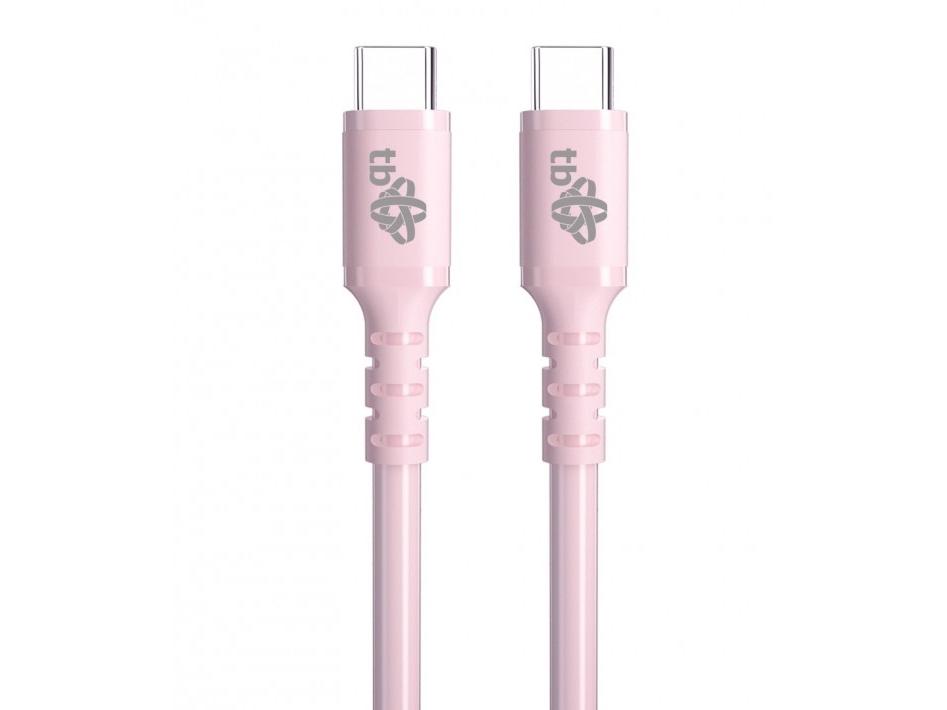 Usb C - Usb C 60W Gel Kabel 1M Rosa