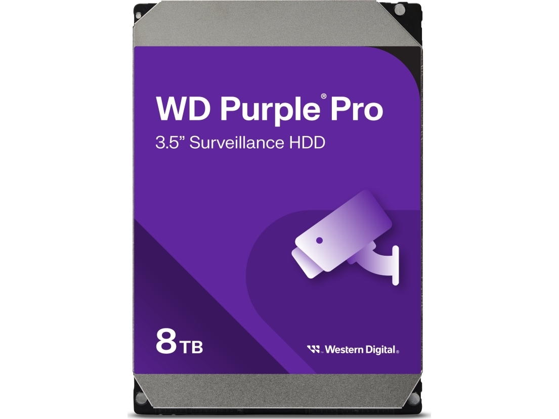 Western Digital Purple Pro Smart Video Hdd 8Tb, 8 Tb, 7200 Rpm, 3.5", Sata