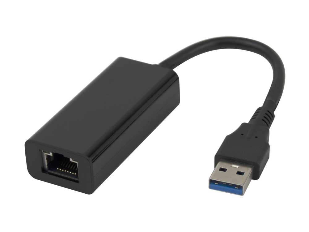 DELTACO - Nätverksadapter - USB 3.0 - 1000Base-T x 1 - svart | Datortillbehör - Styrenheter - IO-kort | GameStuff