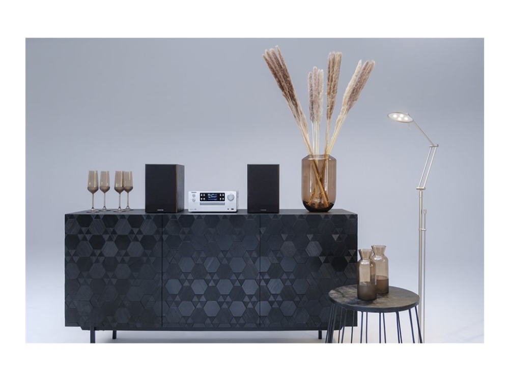 Kenwood Electronics M-925Dab-S, Heim-Audio-Mikrosystem, Schwarz, Silber, 50 W, 2-Wege, 13 Cm, 3 Cm