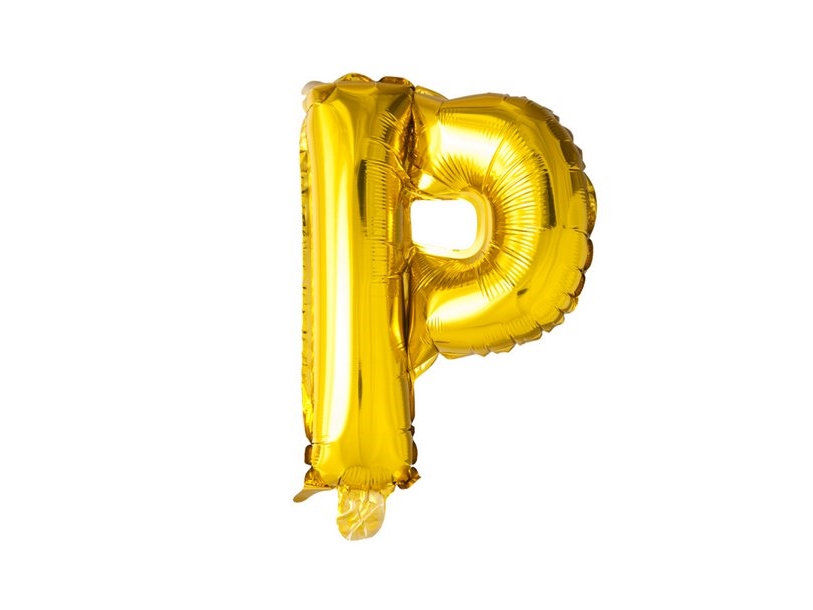 Folienballon P, Gold 41 Cm