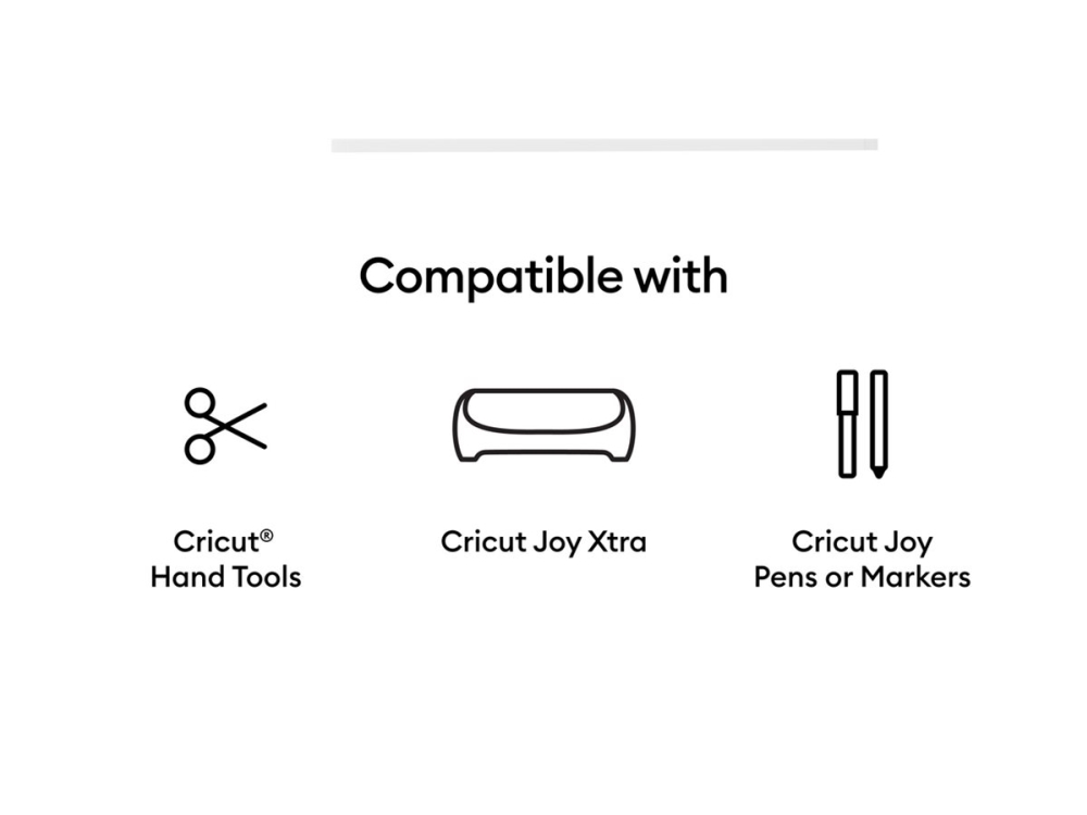 Cricut Joy Xtra Smart Vinyl - Hobbymateriale - 24.1 X 33 Cm - Hvid - Ikke-Permanent - Vinyl (Pakke Med 3)