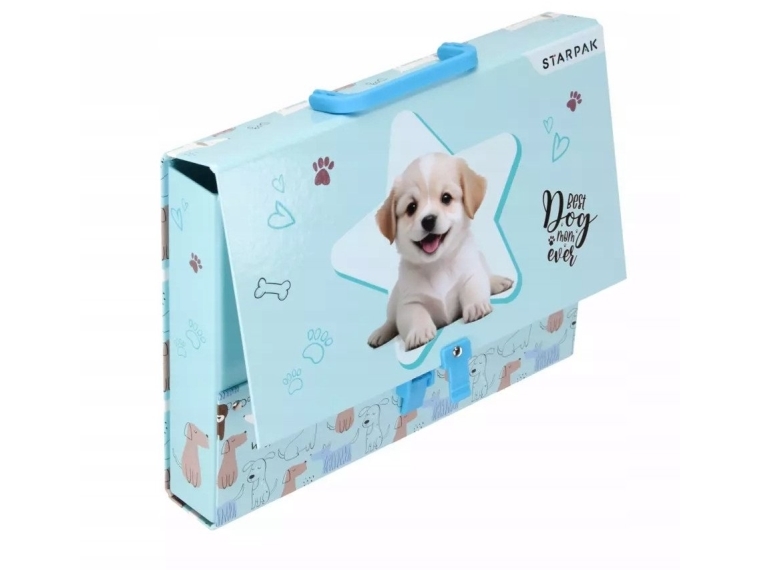Starpak mappe med hank A4/50 mm CUTIES DOGGYSTK pud 1/15
