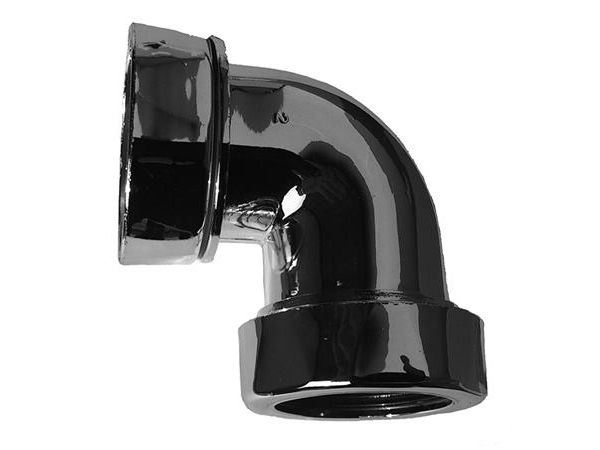 Purus vinkelkobling 90° forkromet PP | VVS Artiklar - Badrum - Tillbehör för tvättställ | GameStuff