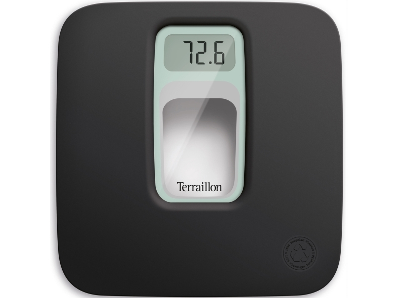 Terraillon 15244 Personal Scale Square Black Electronic Personal Scale