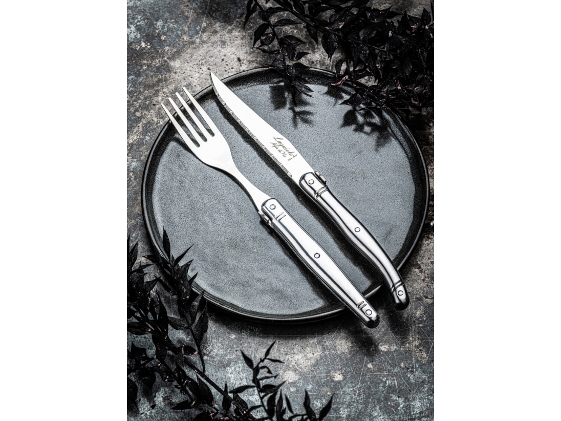 LAGUIOLE Gafflar Laguiole Svart SET 6 SdV | Bordssättning - Bestick - Bestickset | GameStuff