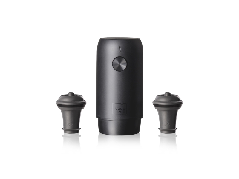 VACUVIN Wine Saver Elektrisk Wine Pump m/USB stik, Sort VACU VIN®