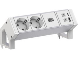 Bachmann Steckdosenleiste Desk2 Alu White 937.402 (937.402)