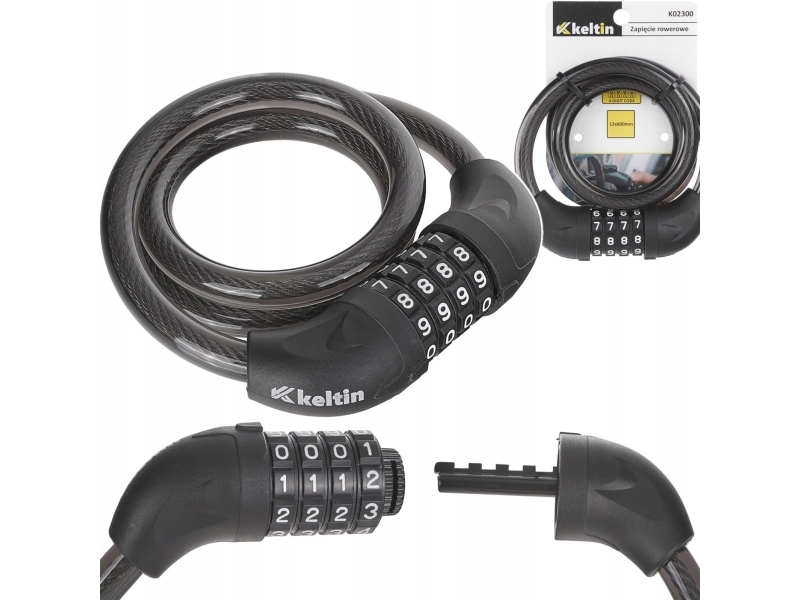 Keltin Cykellås Med 4-Cifret Kode 12X800 Mm (60)