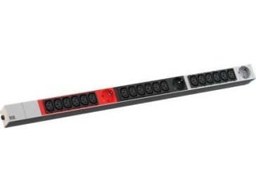 Bachmann Bachmann It Pdu Alu 1He 18X C13 3X Cee Jordet Kontakt 3X 16A Rød