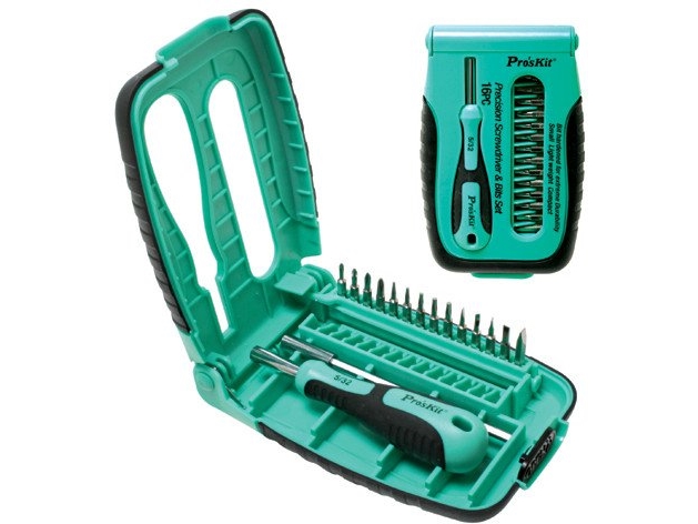 Skruvmejsel- och hylssats 15 delar SD-9804 ProsKit | Datorkomponenter - Datorchassin & Tilbeör - IT-Verktyg | GameStuff