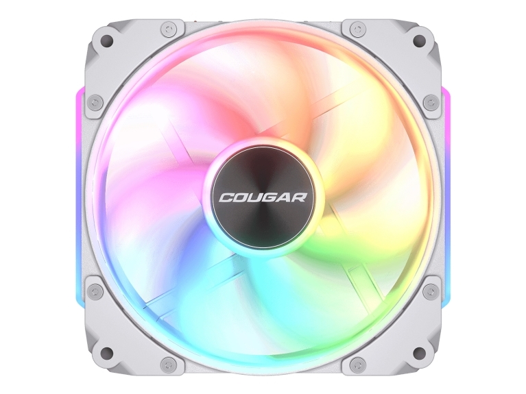 Cougar Gaming Apolar 120 Argb, Blæsermodul, Hvid, 3-Pin + 4-Pin, 1 Blæser(E), 75,38 Kubikfod/Min., 37,1 Db