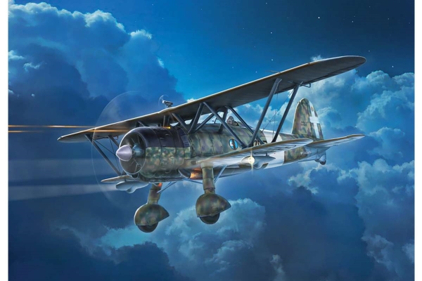 Italeri - Fiat Cr.42 Cn Falco Night Fighter Byggesæt - 1:72 - 1485