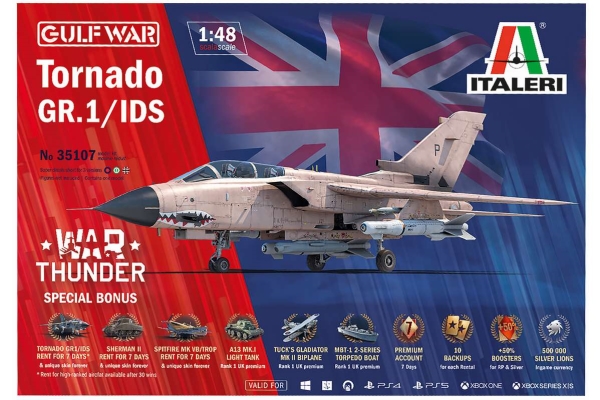 Italeri - Tornado Gr.1/ids Gulf War Thunder - 1:48 - 35107