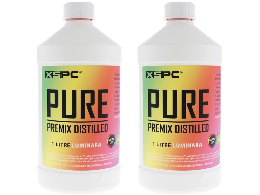 XSPC PURE kylvätska, 1 liter premix, RGB-reaktiv - Luminara | Datorkomponenter - Datorchassin & Tilbeör - Chassi fläktar | GameStuff
