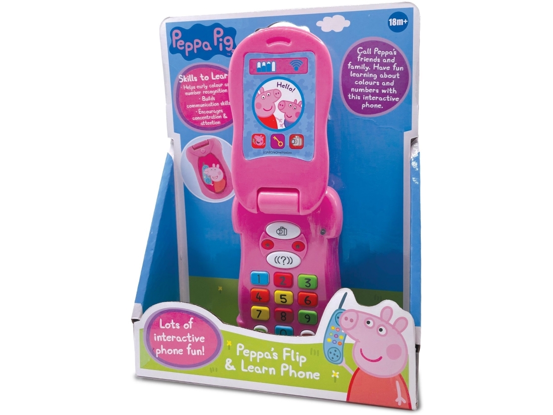 PEPPA FLIP AND LEARN PHONE DK SE NO FI | Andra leksaksmärken - Gurli Gris | GameStuff