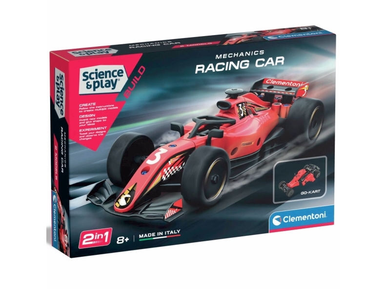 Clementoni - Science & Play Build - Mechanics Racing Car