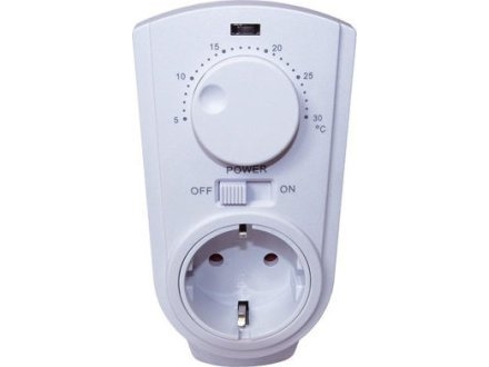 Bachmann Powersocket-Thermo Serie 8141 - Thermostat - Weiß
