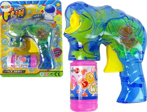 LeanToys blæsepistol til sæbeboblemaskine blå