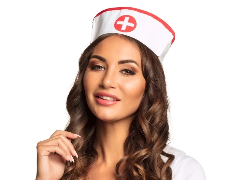 Boland 01380, Fancy Dress Cap, Erwachsener, Weiblich, Polyester, Rot, Weiß, 30 G