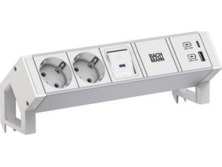 Bachmann Stikdåse Desk2 Alu White 937.404 (937.404)