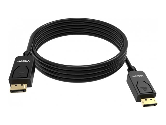 Vision - Displayport Kabel - Displayport (Han) Til Displayport (Han) - Displayport 1.4 - 2 M - 8K60 Hz Support - Sort