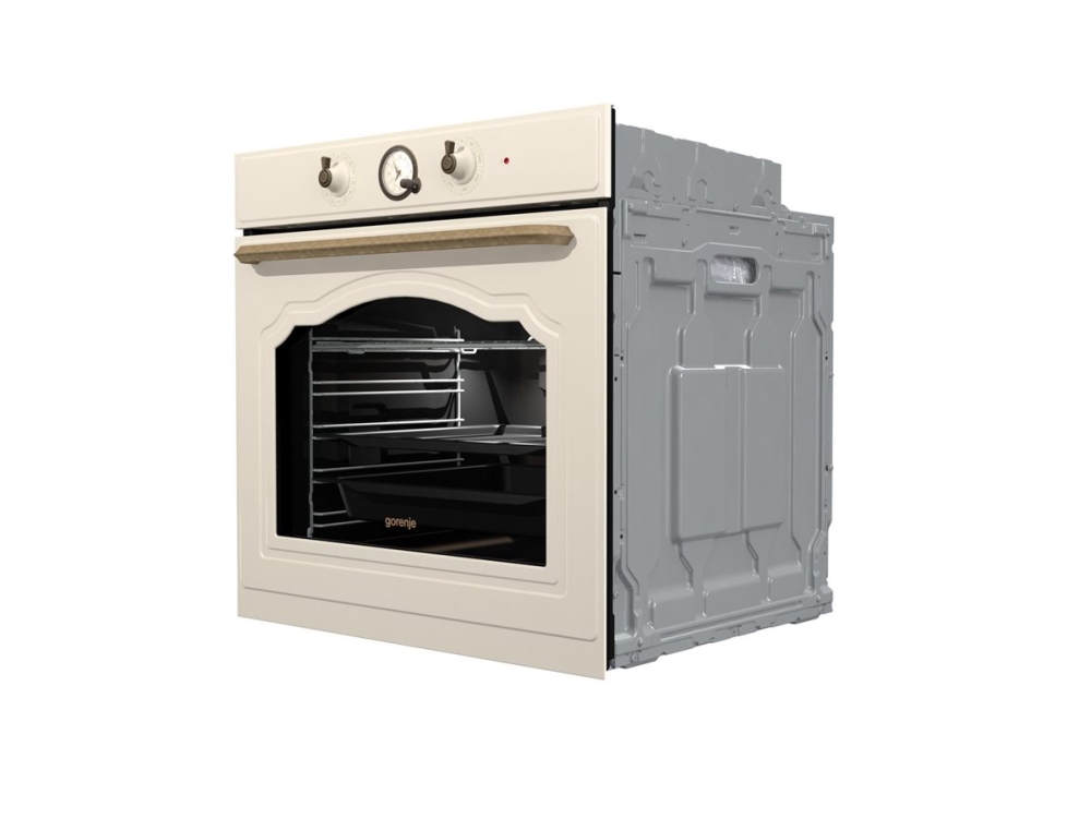 Gorenje Classico BOS67371CLI - Ugn - med ångfunktion - inbyggd - fördjupning - bredd: 56 cm - djup: 55 cm - höjd: 59 cm - med självrengöring - Klass A - beige | Vitvaror - Ugnar - Ångugnar | GameStuff