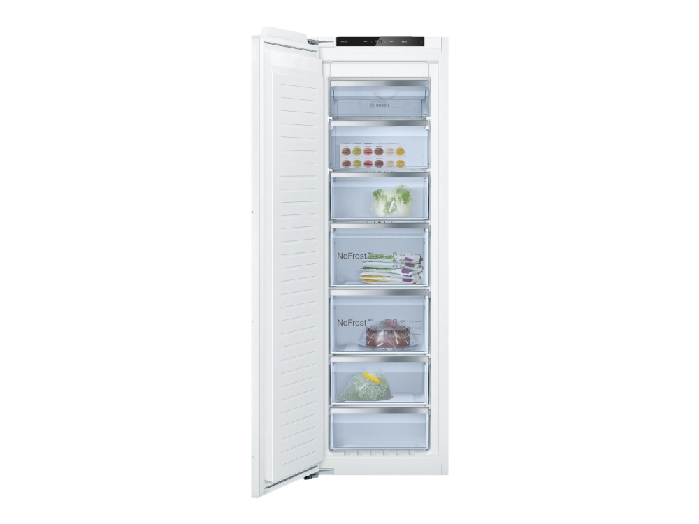 Bosch Serie | 6 GIN81ACE0 - Fryser - stående - til indbygning - niche - bredde: 56 cm - dybde: 55 cm - højde: 177.5 cm - 212 liter - Klasse E