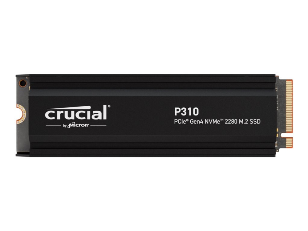 Crucial P310 - SSD - 2 TB - intern - M.2 2280 - PCIe 4.0 x4 (NVMe) - integreret kølelegeme