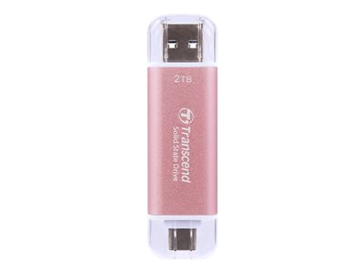 Transcend Esd310, 512 Gb, Usb Typ-A Auf Usb Typ-C, 3.2 Gen 2 (3.1 Gen 2), 10 Gbit/S, Passwortschutz, Pink