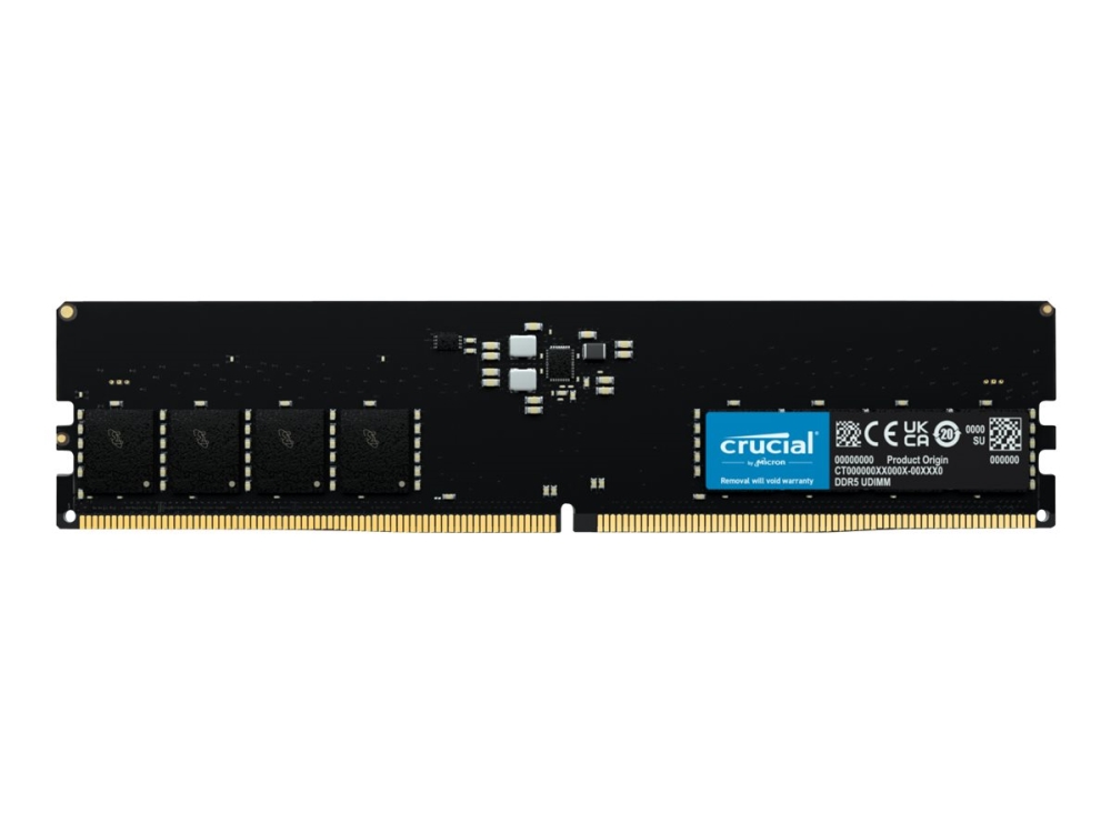Crucial - Ddr5 - Modul - 16 Gb - Dimm 288-Pin - 5600 Mt/S / Pc5-44800 - Cl46 - 1.1 V - Ikke Bufferet - On-Die Ecc