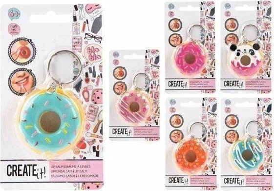 Canenco balsam til læber donut lyserød CREATE IT!