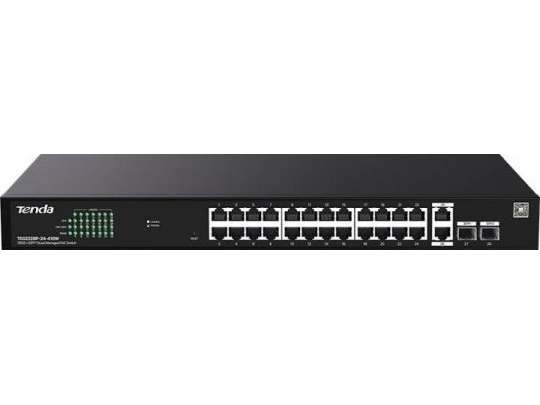 Tenda Managed Switch Teg2228p-24-410W 26X1gbe + 2Sfp Poe 410W