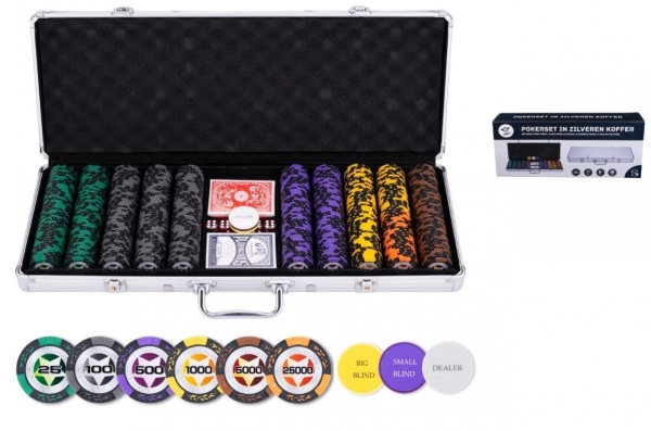 Poker-Set 500 Prestige - Hohe Nennwerte