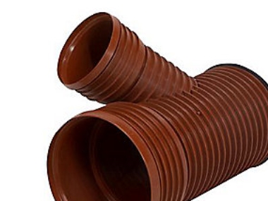 PP-grenrør 45gr. 250x160mm - Pragma med afgrening til glat rør. NPM. EN13476-3. Pipelife