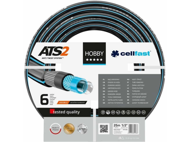 Cellfast C.HOBBY ATS trädgårdsslang 1 10 m | Ventiler och avstängningskranar | GameStuff