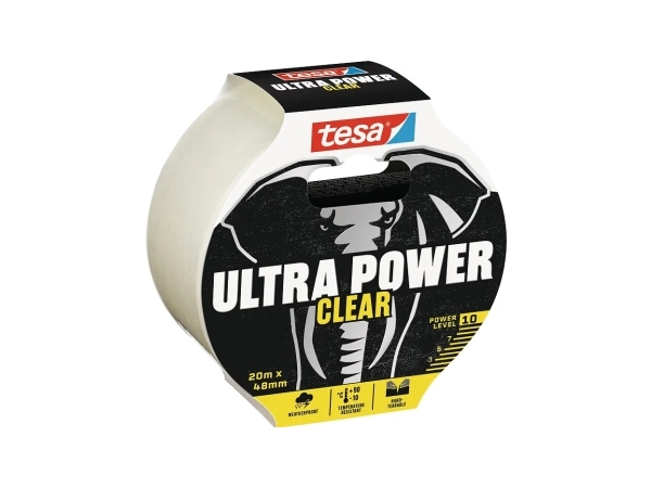 Tesa Ultra Power Clear, Transparent, Reparerer, Polyethylen, Metal, Pvc, 35 N/Cm, -10 °C