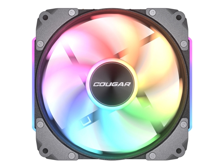 Cougar Gaming Cf-Apr12hb-Rgb, Ventilator, 12 Cm, Sort