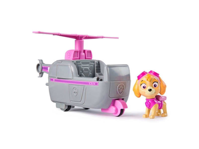 Paw Patrol - Skye-Figur Mit Helikopter, Stabiles Basis-Fahrzeug (2025), Authentisches Spielzeug Zur Serie Für Kinder Ab 3 Jahren, Helikopter, 3 Jahr(