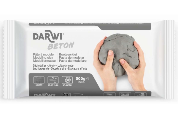 Darwi Beton Modelliermasse 500G Grau