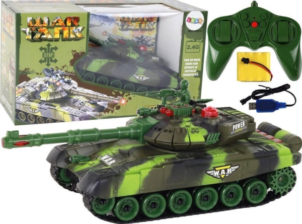 LeanToys stor radiostyrd militärtank 360 graders | Radiostyrd - Övriga - Tankar | GameStuff