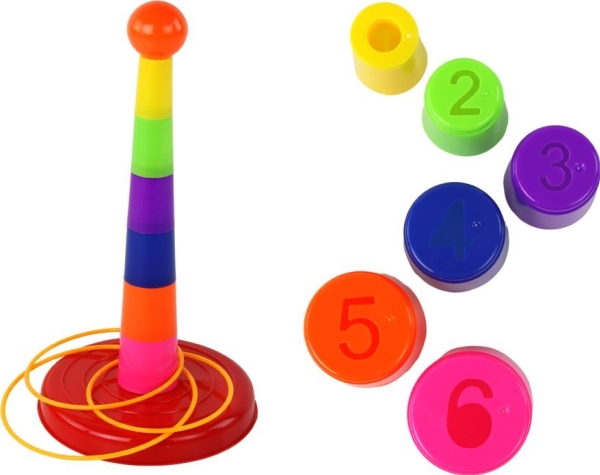 LeanToys kaste-spil til mål med små kopper ringe forskellig sværhedsgrad