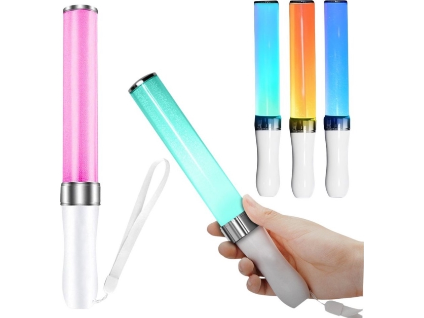 Lean Swiecaca palka LED-gadget til fester 3 lysfunktioner 25,5 cm