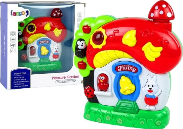 LeanToys lekande musikaliskt hus för spädbarn med djur | Leksaker - Rollek - Musikleksaker | GameStuff